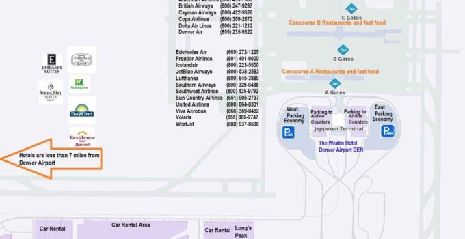 Den Airport Terminal Map